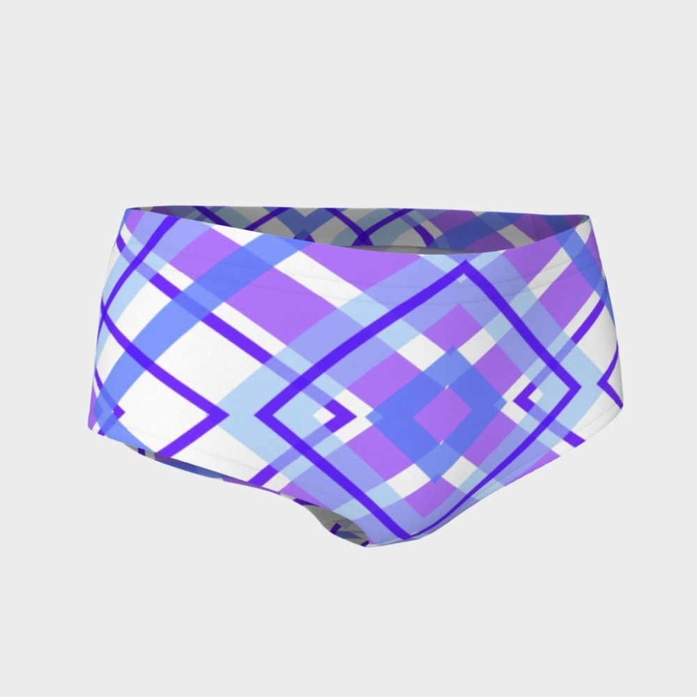 Purple Geometric Bikinis